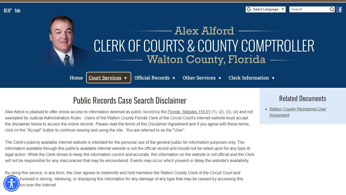 Court Records Search - Walton County Clerk of Courts & Comptroller