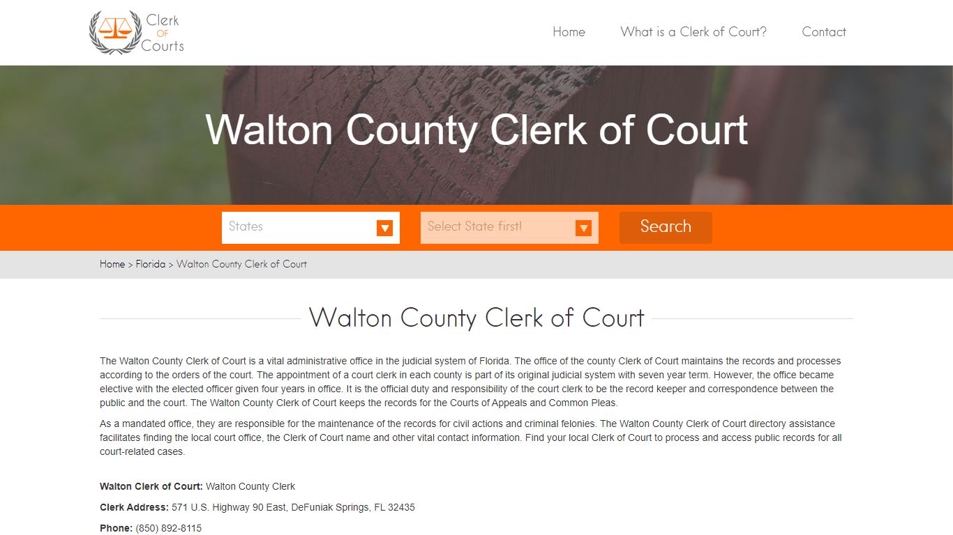Find Your Walton County Clerk of Courts in FL - clerk-of-courts.com